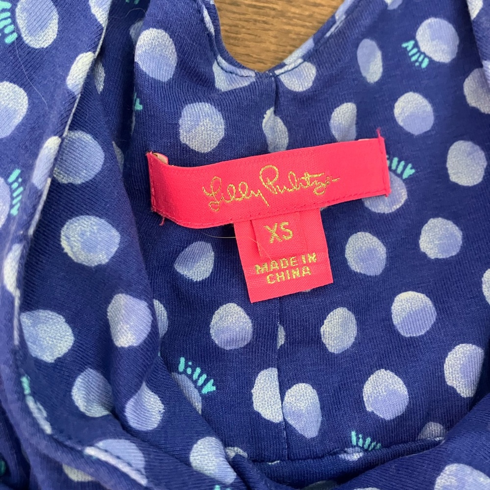 Lilly Pulitzer Blue Polka Dot Dress